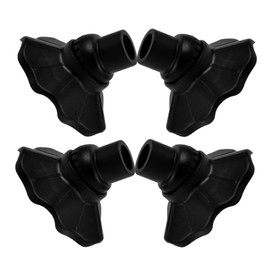 TEHAUX 4Pcs Chair Leg Caps Non Slip Outdoor Foot Cushion for Camping Chairs Stools and Tables Durable Plastic Protectors for Easy Installation and Versatile Use