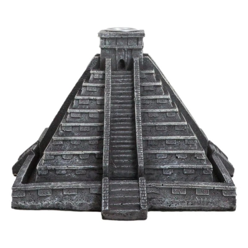 Temple of Kukulcan Mesoamerican Aztec Step Pyramid Backflow Incense Cone