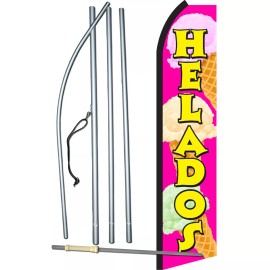 NeoPlex Helados Pink/Yel Swooper Flag Kit