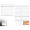 AOYEGIC Pack of 10 ID Covers, Transparent Card Sleeves, Waterproof