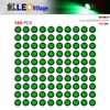 Ledvillage 100 Pcs 3/4 Inch Mini Round Green LED Bullet