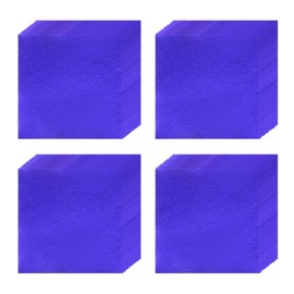 QUARKZMAN 100 Stück Folienbonbonverpackungen, 6 x 6 Zoll Schokoladenverpackungen, Aluminiumfolie für Karamellbonbonverpackungen Dekoration (Blau, Orangenschale)