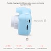 Kids Camera 2.0in IPS Screen Blue Comfortable Grip Rounded Body