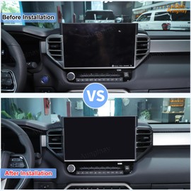 Car Center Console Side Air Outlet Cover Compatible with Toyota Tundra 2022+ Sequoia 2023+ Side Air Conditioning Panel Trim Cover Air Outlet Vent Frame Panel Protection Cover Decorative Accessories
