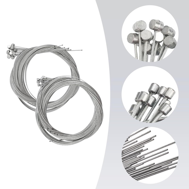 Bicycle Brake Cable Set, 10 x 1.75 m Brake Cable