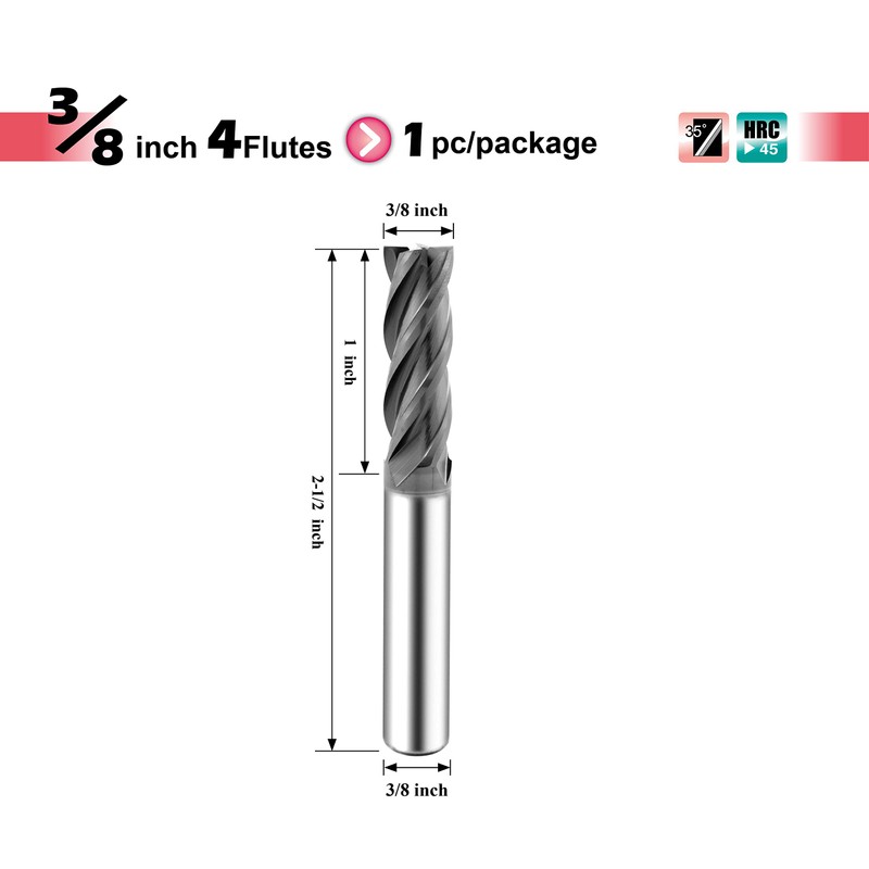SPEED TIGER ISE Carbide Square End Mill - Micro Grain