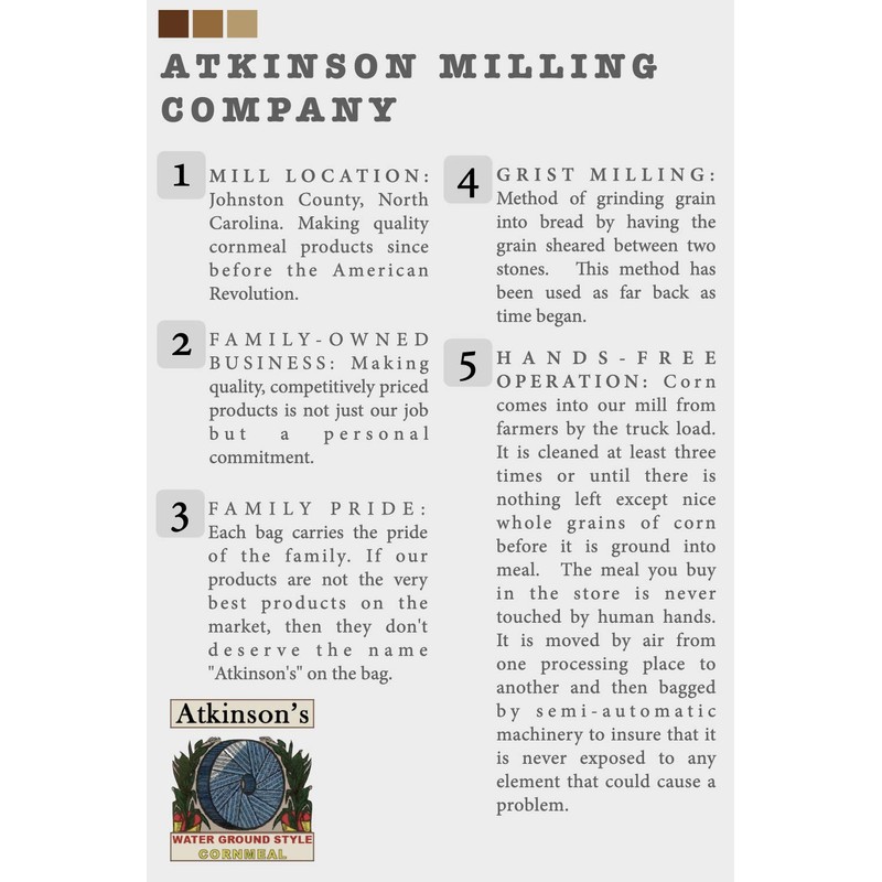 Atkinson's Yellow Cornmeal (2) 2lb Bags