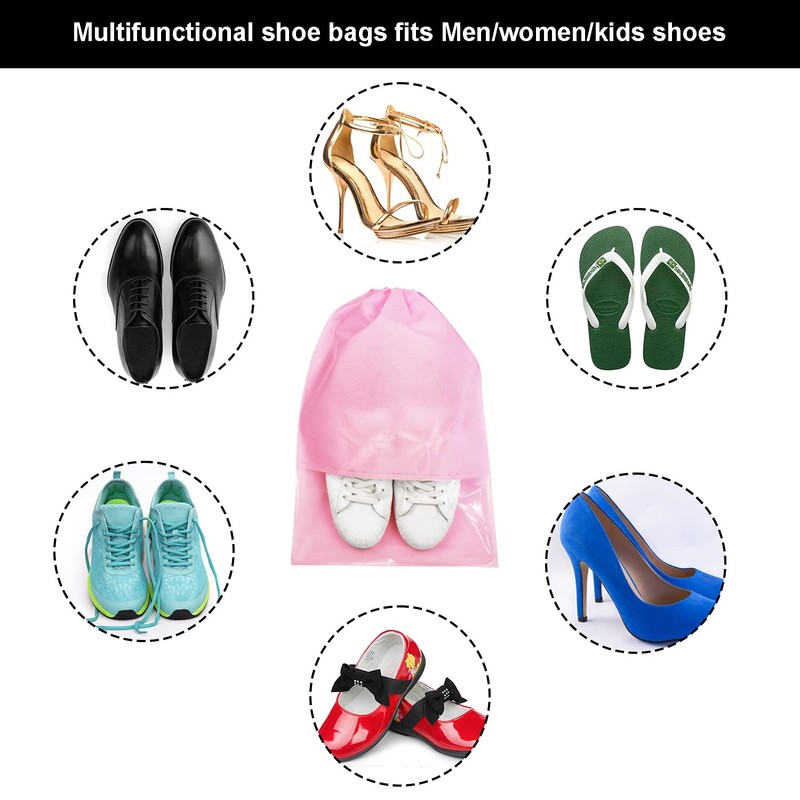 8PCS Travel Shoe Bags with Rope for Men and Women