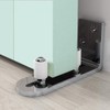 GIFSIN Chrome Plated Floor Guide 2P Sliding Barn Door Floor