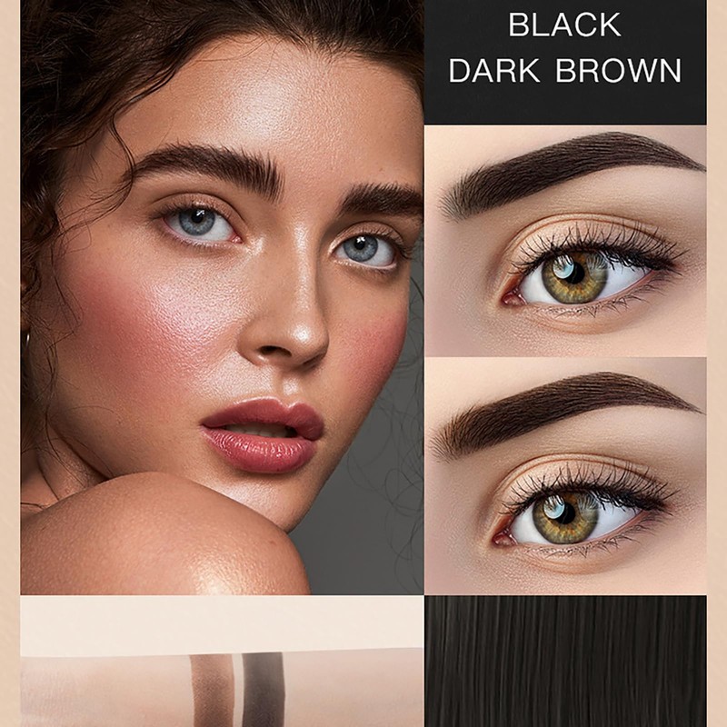 Holzsammlung Eyebrow Stamp Stencil, 2 Colours in 1 Eyebrow Powder