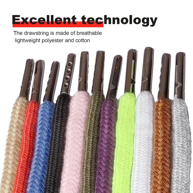 22 Pcs Drawstring Cord Trim Replacement Hoodie String Cording with