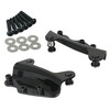 SWESGI Black for Mounting Backrest Sissy Bar Luggage Rack 4