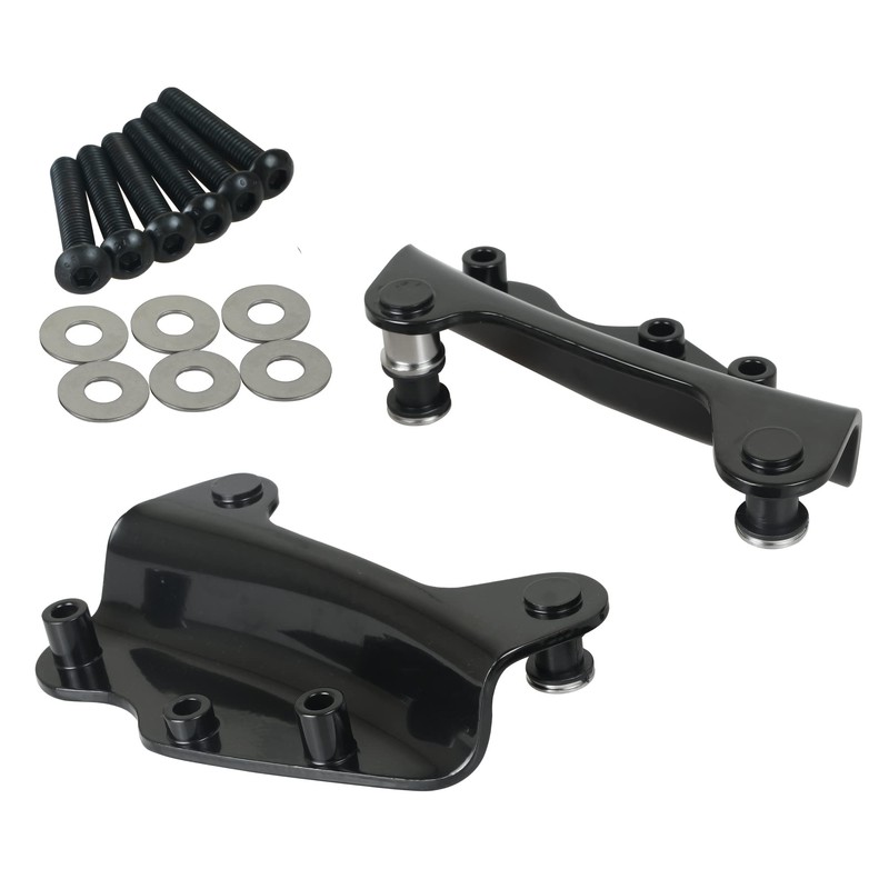 SWESGI Black for Mounting Backrest Sissy Bar Luggage Rack 4