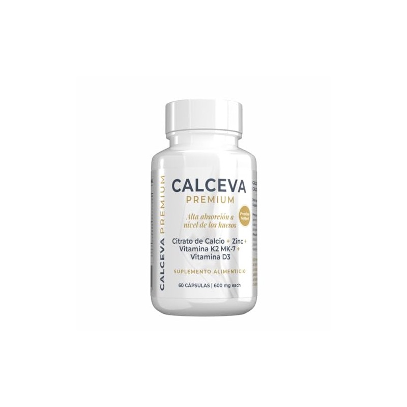 Calceva Suplemento Alimenticio Calcio Citrato Vitamina Zinc Boro Cápsulas 600