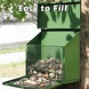 Gavinjitao Metal Squirrel Feeder, Squirrel Feeders for Outside Hanging Nesting