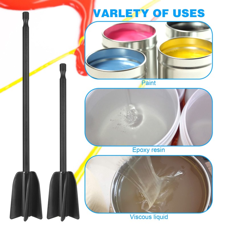 Zocipro 6Pcs Drill Mixer Attachment, Reusable Epoxy Mixer Attachment for