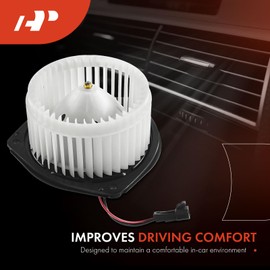 A-Premium HVAC Heater Blower Motor and Resistor Assembly Compatible with Pontiac Vehicles - Vibe 2003-2008 - Front, with Fan Cage, 2-PC Set
