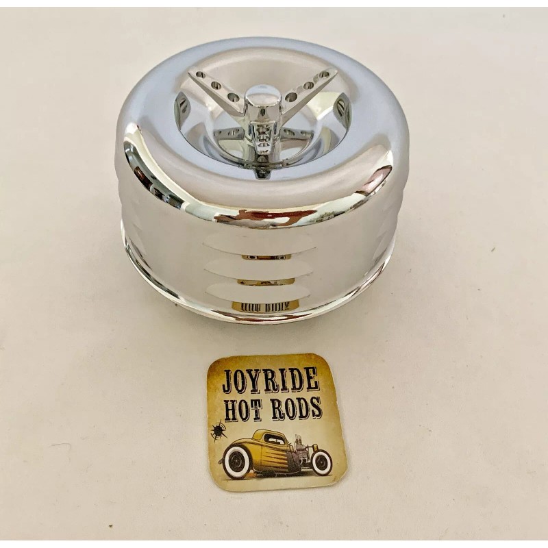 UPI Hot Rod 2brl Air Cleaner, Louvered with Tri-Bar Fastener