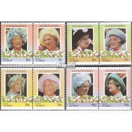 tuvalu-Niutao 57-64 Couples (complete.issue.) unmounted mint/never hinged ** MNH 1985 queen mother Elizabeth (Stamps for collectors) British royal family (Diana, Charles, Elisabeth ..)