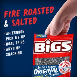 BIGS® Salted & Roasted Original Flavour Sunflower Seeds, 140 grams