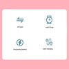 VGEBY Cute Watch Fan, Cute USB Charger with Adjustable Angle,