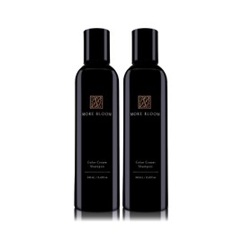 MORE BLOOM Color Shampoo, Brown, Black, 8.5 fl oz (240 ml) x 2 Piece Set, All-in-One Gray Hair Care, White Lavender, More Bloom