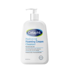 Cetaphil Cetaphil Cream to Foam Face Wash, Hydrating Foaming Cream Cleanser, 8 oz, For Normal to Dry, Sensitive Skin, with Soothing Prebiotic Aloe, Hypoallergenic, Fragrance Free