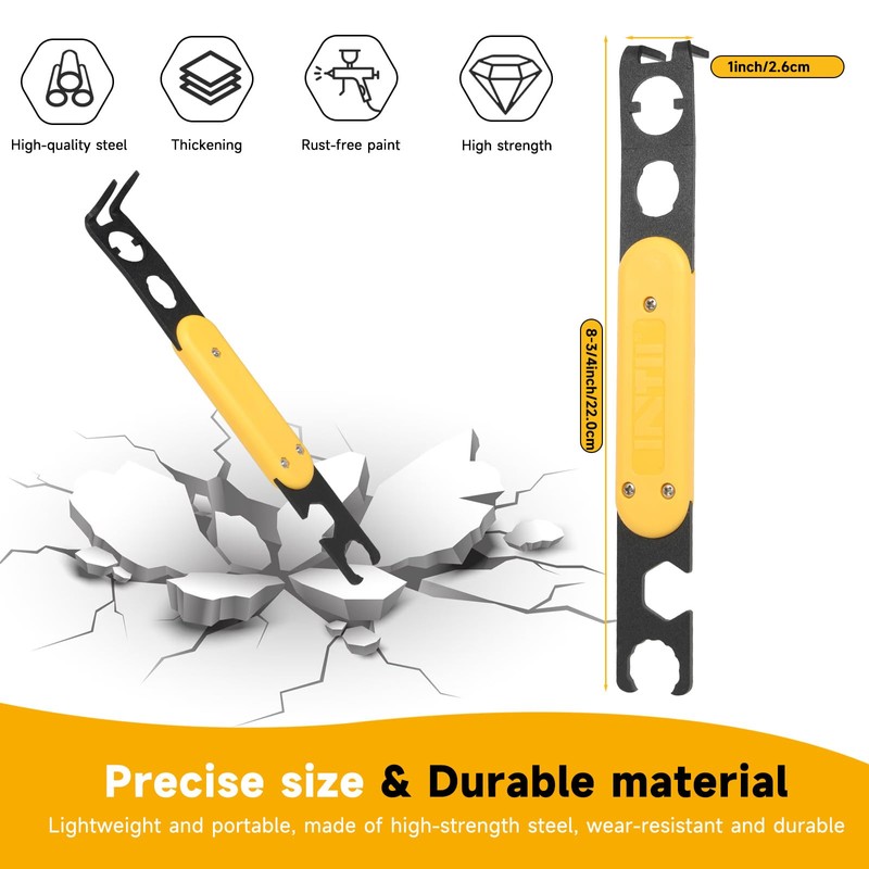 Metal MC4 Disconnect Tool, Universal MC4 Tool with 4-in-1 Wrench