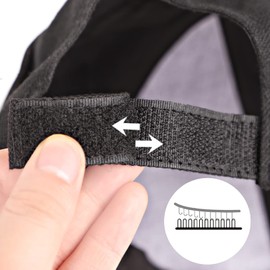 Women Muslim Hijab 2 in 1 Basketball Cap and Scarf Set Islamic Head Scarf Wrap Soft Head Wrap Cap for Outdoor Black