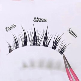 MENG JIE SHANG PIN Natural False Eyelashes, 5 Pairs Popular, Transparent Axis, Soft Core, Ultra Lightweight, Soft, Handmade, Actress Eyelashes, Cosplay Makeup False Eyelashes (K-32)