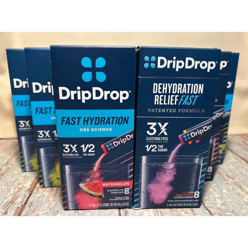 Drip Drop 18x Drip Drop Fast Hydration Drink Mix 8