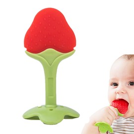 Zahnen Beißringe Spielzeug für Babys 0-6-12 Monate Geschenke,1 Stück,Beißspielzeug aus Silikon,Sensorische Erforschung,Leicht zu greifende Griffe