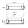 QCAA Solid Brass Mail Slot, with Solid Brass Interior Frame,