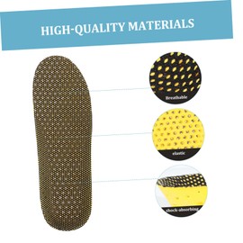 Ipetboom Sports Cushion Insoles for Men and Women 2-Pairs EVA Soft Shoe Pads Breathable Sweat Absorption Anti-Slip Comfortable Foot Care for Shoe Types