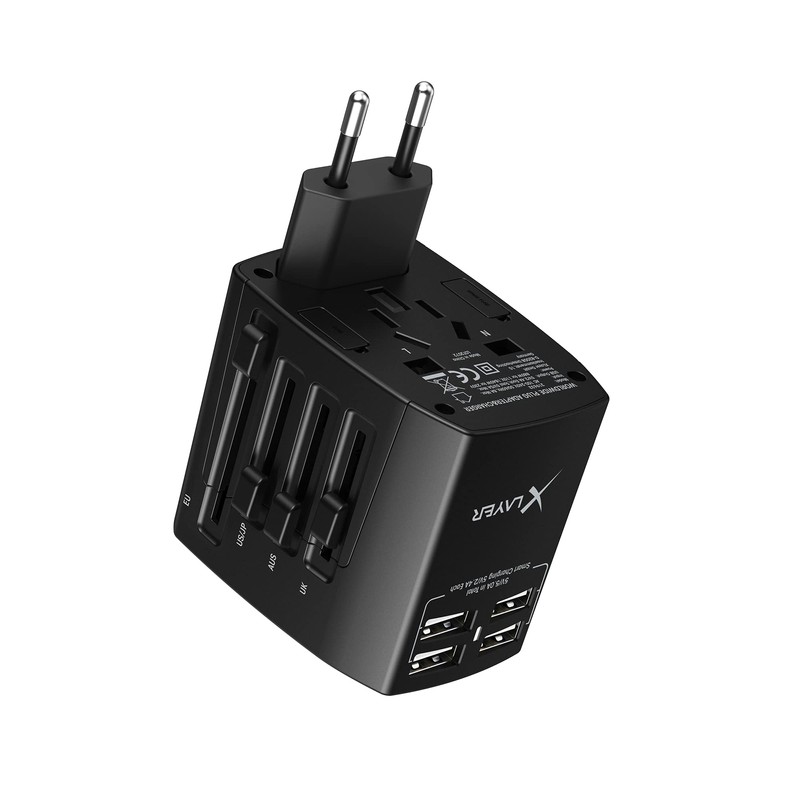 XLayer International Travel Adapter Worldwide Universal USA UK England Australia