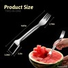 Watermelon Cutter 2-in-1 Stainless Steel Fruit Cutter Watermelon Slicer Kitchen