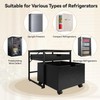 TC-HOMENY Mini Fridge Stand with Storage Drawer, 300 lb Load