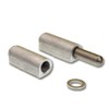 Supa 3-3/16" Premium Aluminium Weldable Bullet Hinges w/Fixed SS pin,