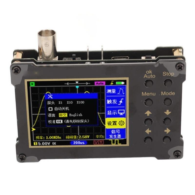 Mini Handheld Oscilloscope 40MSa/s Sampling Rate 18MHz Bandwidth PWM Signal