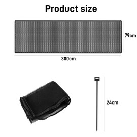 Wzenclave 3 Metre Stair Protection Net, Stair Railing Safety Net, Stair Railing Fence Mesh, Safety Net, Protective Net, Balcony Net (Black)