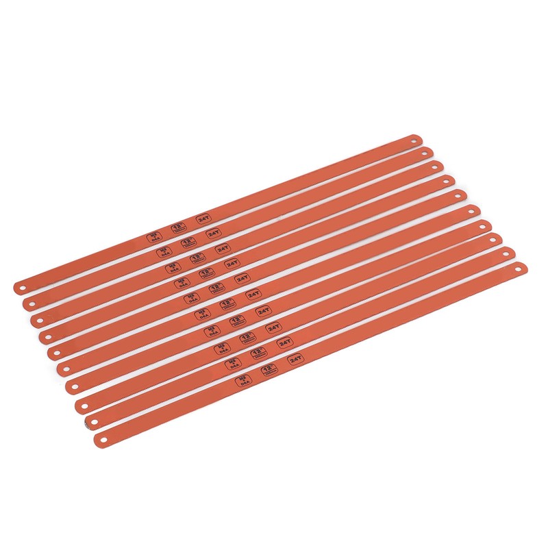 10 Pcs Hacksaw Blade 12 Inch 24 Teeth Strong Toughness
