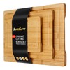 SliceElite 3pc Bamboo Cutting Board Set: Eco-friendly, durable chopping boards