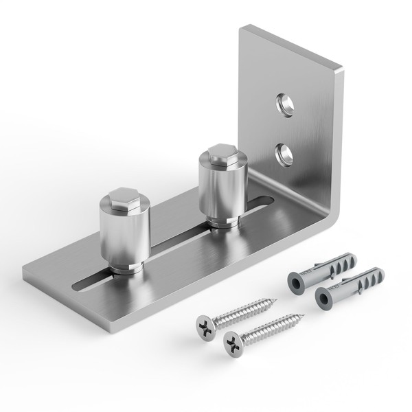 TOPCCJHHD Barn Door Floor Guide Stainless Steel Sliding Door Bottom