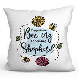 MUGFFINS SHEPHERD man Cushion Padding included - in English - Thanks For Beeing Amazing - Funny gift - Pillow: cover and filling 15.7x15.7 inches
