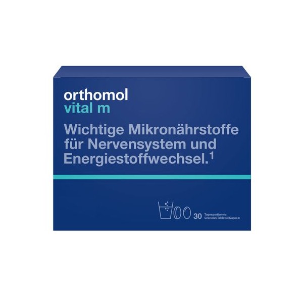 Orthomol Vital M Granules/Tab/Cap Grapefruit - for Men - 30 days