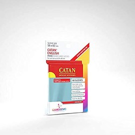2 Packs Gamegenic Prime Board Game Sleeves 60ct Catan English Size Card Sleeves Individual Pack