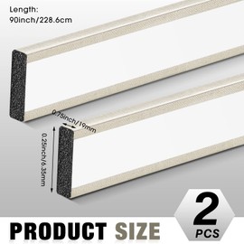 Frienda 2 Pcs 90" L x 0.75" W x 0.25" H Faraday Foam Gasket Conductive Fabric Foam Strip with Adhesive Backing Faraday Tape High Shielding Conductive Gasket Foam Adhesive Strip for Seal RF Enclosures