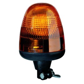 HELLA 006846011 KL Rotaflex Flex Mount Beacon Warning Light, Rotating Patterns, 24V, Amber