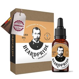 Beardpride Premium Beard Oil | For Beard Care and Skin Care | Supports Your Beard Growth | For a Noticeably Softer and Smoother Beard | Handmade from 100% Cold-Pressed Organic Oils