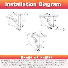 XWHLXY Toy Box Soft Close Hinges,2 Pack - Adjustable Lid Support Hinges for Kitchen Cabinets, Closet,Toy Box (Upgrade Buffer Hinge)